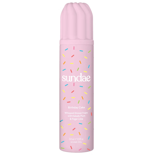 Sundae Body Birthday Cake Whipped Shower Foam mit Kakadu-Pflaume und Fingerlimette, 265 ml