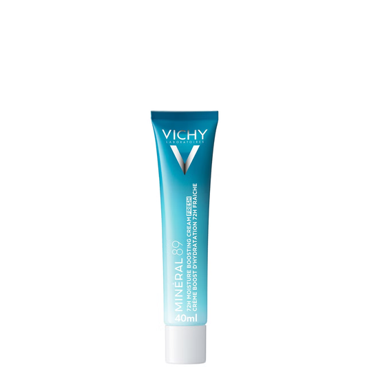 Vichy Minéral 89 72-Stunden-Feuchtigkeitscreme mit Hyaluronsäure für alle Hauttypen, 40 ml